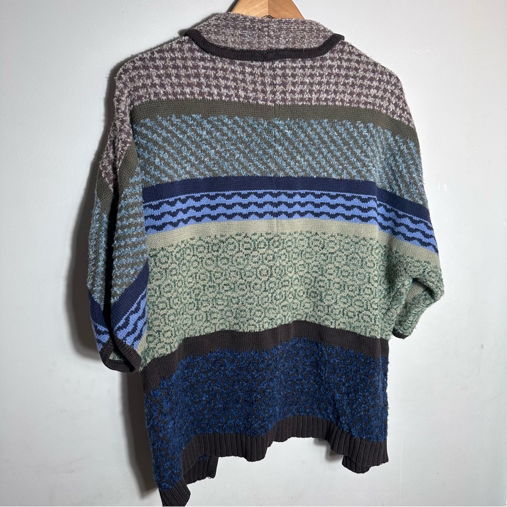 Multiple Patterned Open-Front Cardigan - Picture 4 of 5